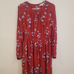 Loft Floral Print Dress